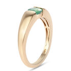 AAA Kagem sambischer Smaragd-Solitär-Ring in Gold image number 4