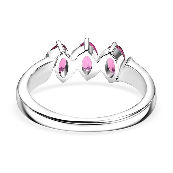 D'Joy Rhodolith Granat Ring, 925 Silber platiniert - 0,91 ct. image number 5