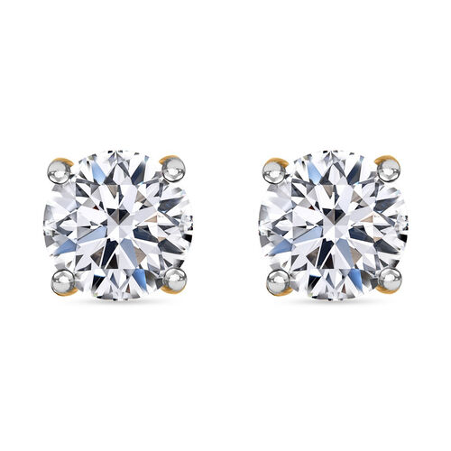 IGI-zertifizierte SI GH Diamant-Ohrringe in 585 Gelbgold - 0,50 ct. image number 0