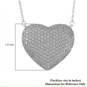 Wei&szlig;e Zirkonia 50+5cm Halskette