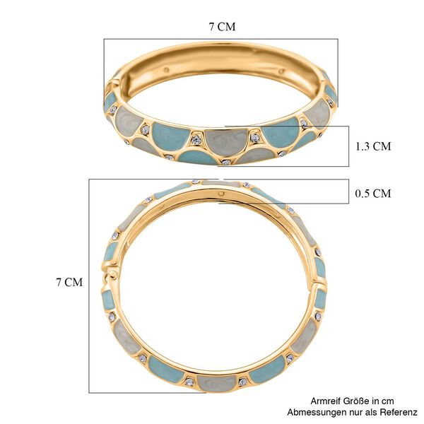 Wei&szlig;er Kristall Armreif ca. 18.5 cm Standard image number 7