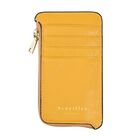 SENCILLEZ - 100% echtes Leder Portemonnaie mit RFID Schutz und 4 Kartenfächern, Gelb