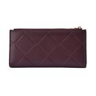 Brieftasche aus Kunstleder mit RFID Schutz, 19x19,5 cm, Burgunder