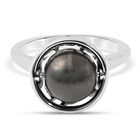 Shungit Ring 925 Silber rhodiniert (Größe 16.00) ca. 5,75 ct