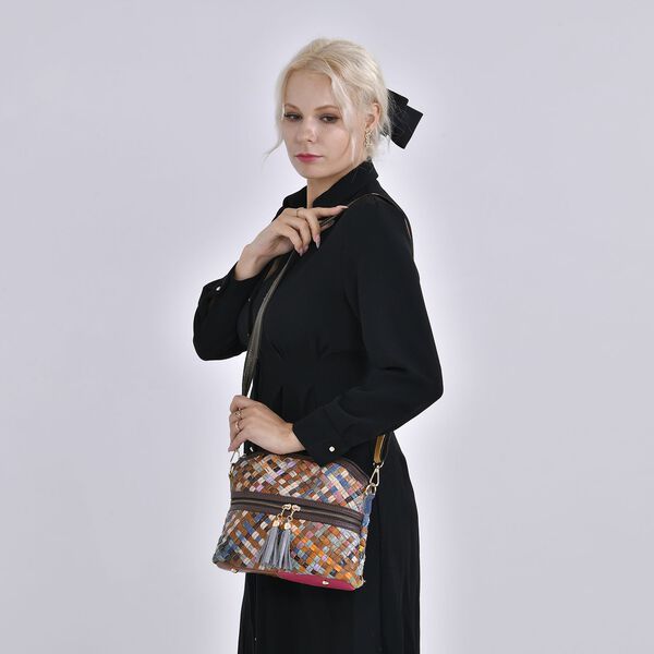 Chaos by Elsie Echtleder Crossbody Tasche, dunkel image number 2