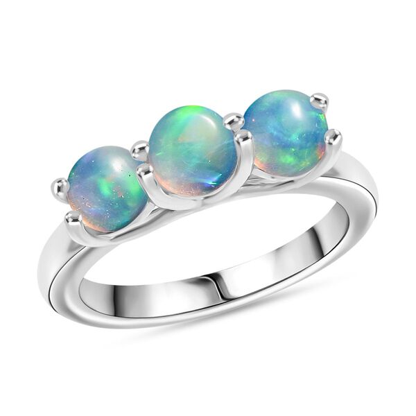 D'Joy AA nat&uuml;rlicher, &auml;thiopischer Welo Opal Ring, 925 Silber rhodiniert - 1,19 ct. image number 3
