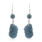 EXTREM SELTEN - Natürlicher Olmek Jadeit Ohrringe 925 Silber rhodiniert ca. 30.00 ct