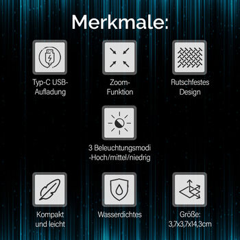 Aluminium LED Taschenlampe