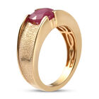Afrikanischer Rubin-Ring, (Fissure gefüllt), 925 Silber vergoldet image number 3