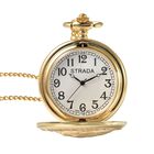 Strada - Taschenuhr im Schäferhund Design, japanisches Uhrwerk, goldfarben image number 5