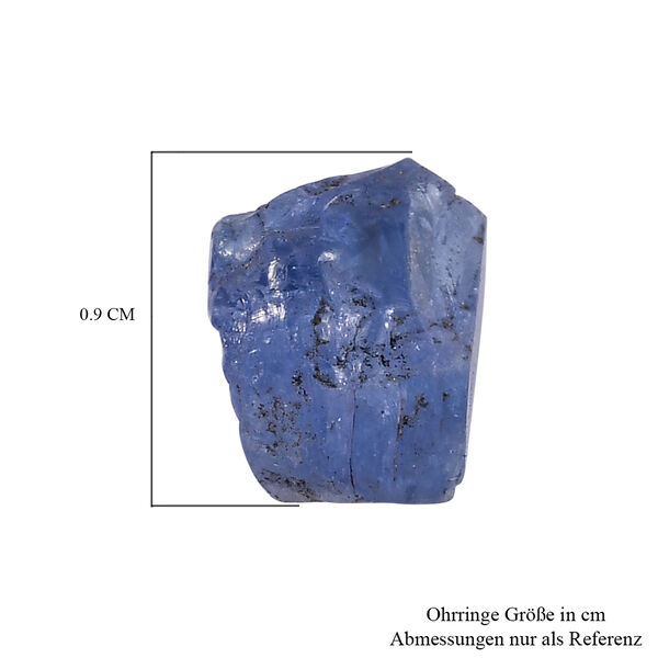 Handgearbeitete Tansanit Fancy-Schliff-Ohrstecker, 925 Silber platiniert ca. 7,44 ct image number 5