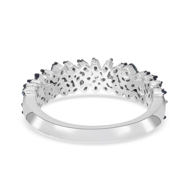 Blauer Diamant-Ring, 925 Silber platiniert  ca. 0,25 ct image number 5