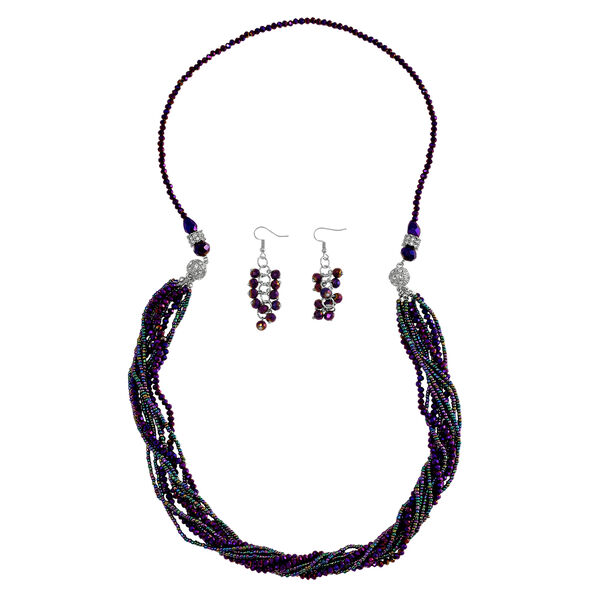 Wei&szlig;er Kristall Schmuckset ca. 0,05 ct.