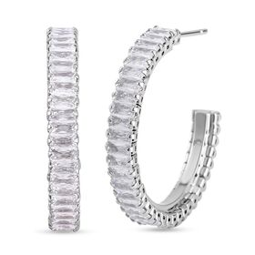 Weiße Zirkonia Ohrringe, ca. 4.00 ct