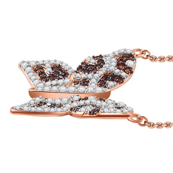 GP Trionfo Kollektion -Weiße und braune Zirkon und Kanchanaburi blaue Saphir-Halskette, 45 cm - 3,30 ct. image number 4