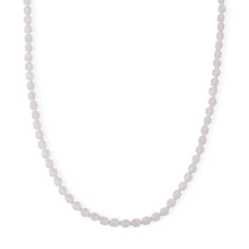 Achat, Glas Halskette ca. Flexibles cm 316L Edelstahl 85.00 ct