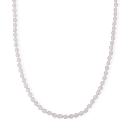 Achat, Glas Halskette ca. Flexibles cm 316L Edelstahl 85.00 ct