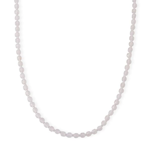 Achat, Glas Halskette ca. Flexibles cm 316L Edelstahl 85.00 ct
