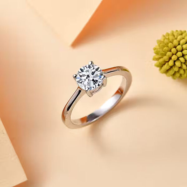 LUXURIANT SGL zertifizierter VS-EF Labor Diamant Ring in 585 Wei&szlig;gold - 3 ct. image number 5