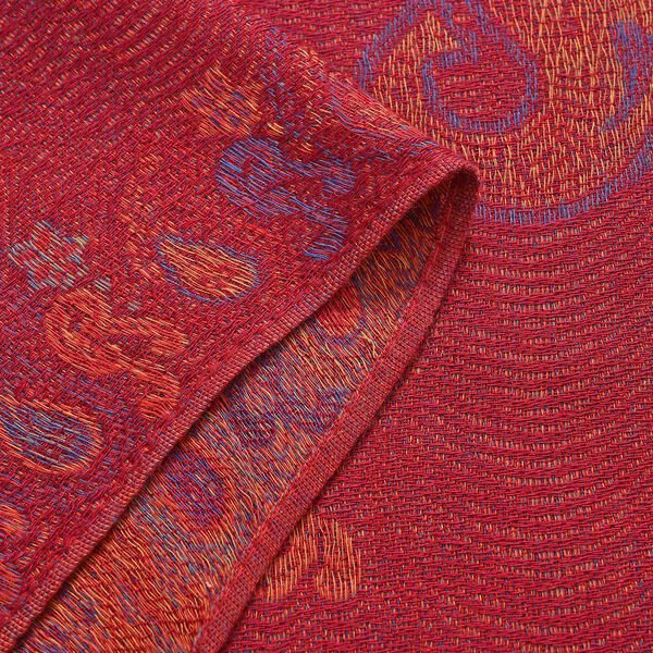 Schal mit Elefantenmuster, Rot image number 4