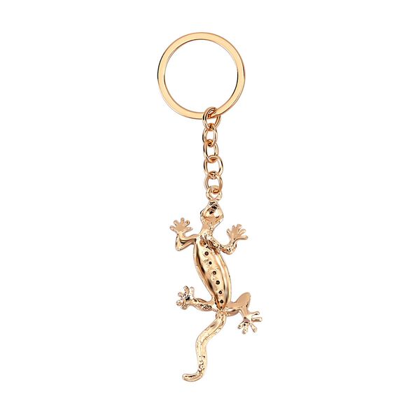 3er Set - Schl&uuml;sselanh&auml;ngern inklusive Muster (Gecko, Fl&uuml;gel und Herz), Rosa Kristall mit Gold image number 8