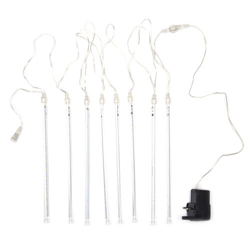 Meteorschauer LED Lichterkette, Weiß image number 1