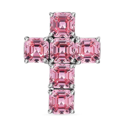 J Francis gefertigt mit SWAROVSKI- Hellrosa Swarovski Zirkonia Anhänger image number 0