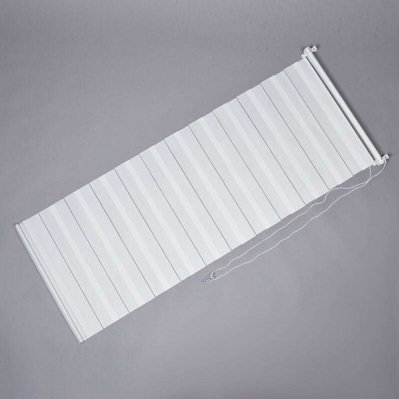 Easy-Klemm - 2-lagiges Fensterrollo, Größe 100x150 cm, Off-White  image number 0