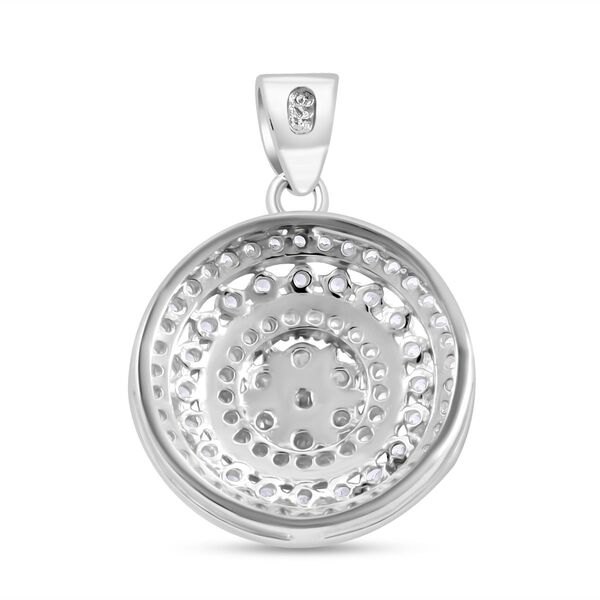 LUSTRO STELLA -Weißer Zirkonia Anhänger 925 Silber rhodiniert image number 5