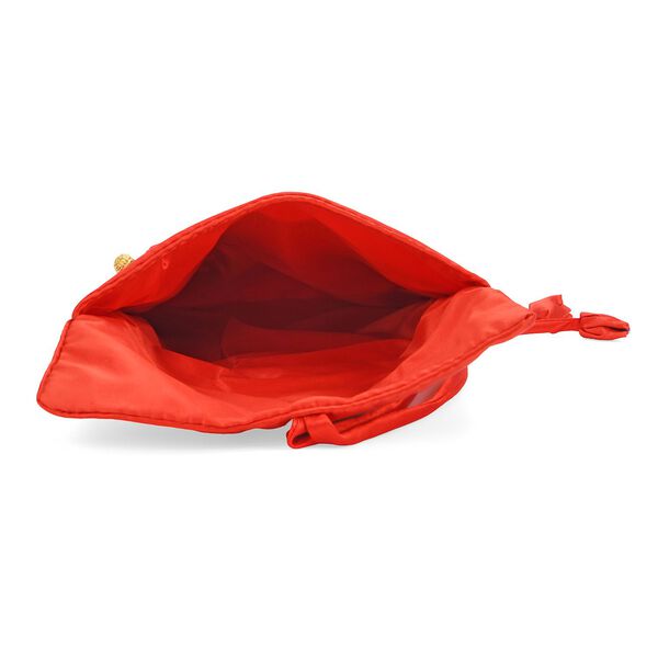 Reise-Schmuckrolle mit Stickmuster 1 Organizer + 5 Silberputzt&uuml;cher Satin, Rot image number 5