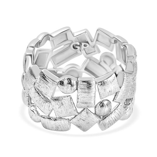 GP Royal Art Deco Kollektion - Ring 925 Silber rhodiniert (Größe 17.00) image number 0