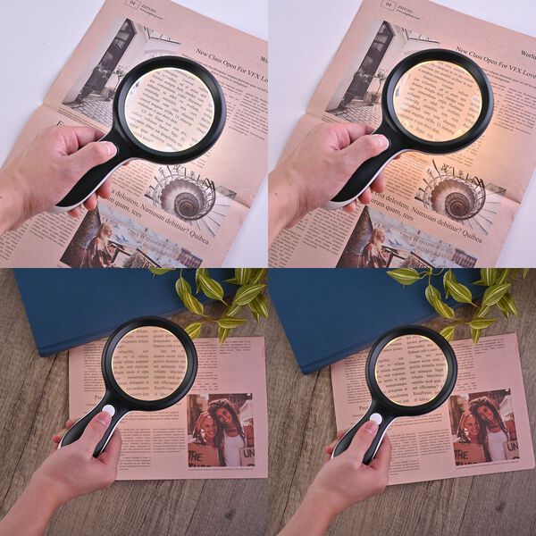 Beleuchtete Lupe mit 10x Vergr&ouml;&szlig;erung und 18 LED-Leuchten image number 2