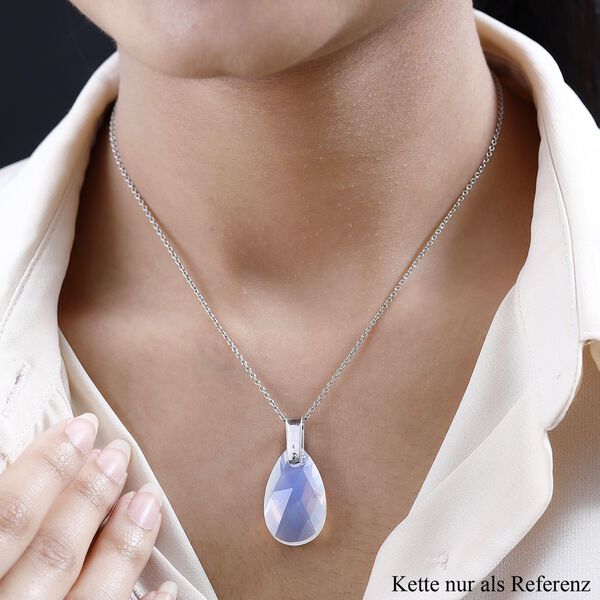 Kristall Anhänger 925 Silber platiniert image number 3