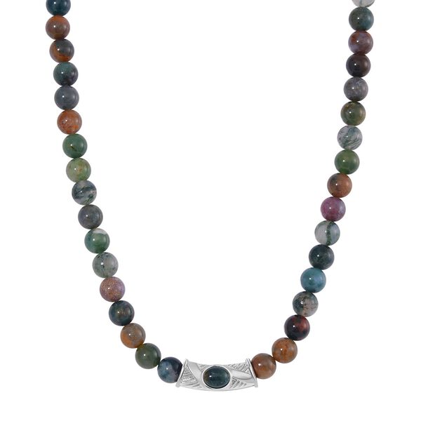 Indische Achat Halskette ca. 45 cm ca. 330.00 ct image number 0