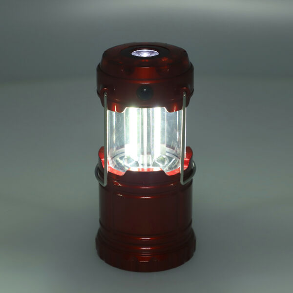 LED Laterne Lampe, 3xAAA (nicht inkl.), Gr&ouml;&szlig;e 6,8x6,8x10 cm, Rot image number 1