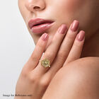 LUSTRO STELLA Gelber Zirkonia Ring 925 Silber vergoldet  ca. 11,99 ct image number 1