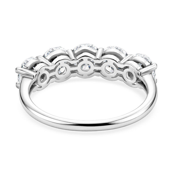 D'Joy Moissanit Ring 925 Silber Rhodiniert (Gr&ouml;&szlig;e 18.00) ca. 2,56 ct image number 5