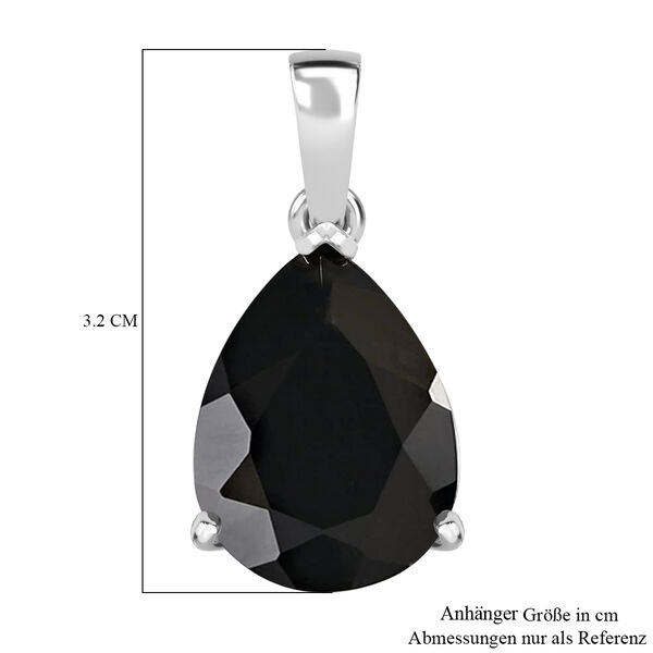 Elite Shungit Anh&auml;nger 925 Silber platiniert ca. 10,57 ct image number 6