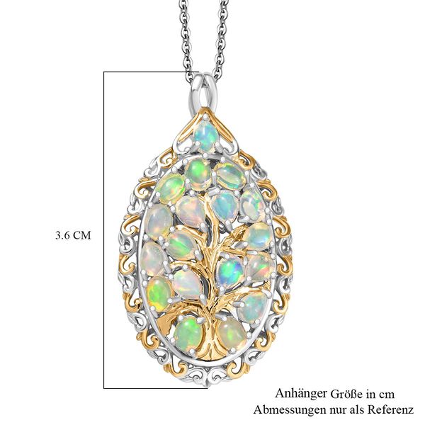 AA Natürlicher, äthiopischer Welo Opal Schmuckset 925 Silber rhodiniert ca. 2,07 ct. image number 7