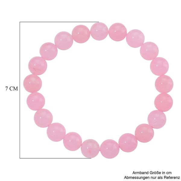 Rosa Morganit Farbiger Quarzit Armband Flexibles cm ca. 150.00 ct image number 4