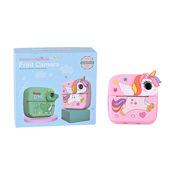 Kinder-Digitalkamera mit Sofortdruck-Funktion und Doppellinse, 10x4,5x10 cm, Rosa image number 8