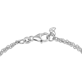 LUXURIANT DIAMOND - Lab Grown Diamant SI-GH SGL zertifiziert Armband ca. 19 cm 925 Silber rhodiniert ca. 1,00 ct.