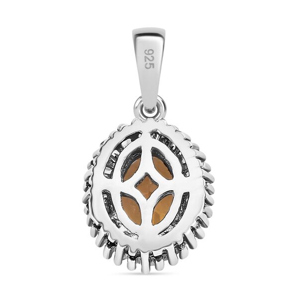 AA natürlicher goldener Tansanit und Diamant-Anhänger - 0,99 ct. image number 4