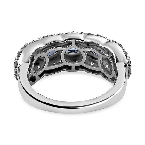 AAA Tansanit und Zirkon Ring - 2,06 ct. image number 6