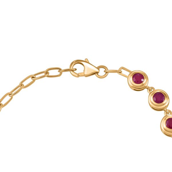 Afrikanisches Rubin-Armband, 19cm - 4,19 ct. image number 4