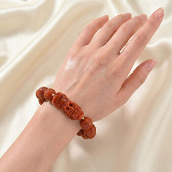 D'Joy flexibles rotes Jade Armband - 318 ct.