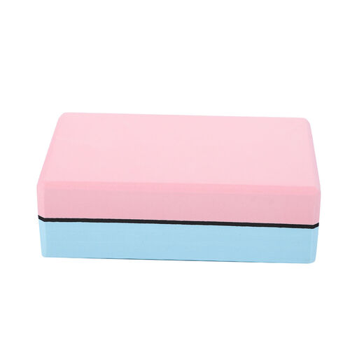 Yoga Block aus Eva-Schaum, Rosa-Blau image number 0