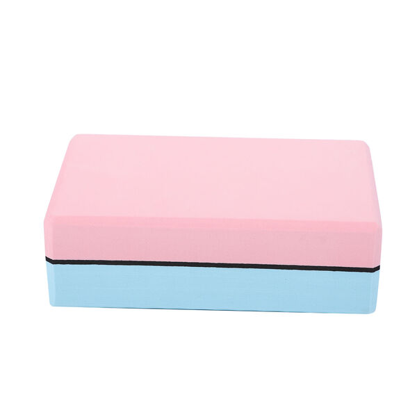 Yoga Block aus Eva-Schaum, Rosa-Blau image number 0