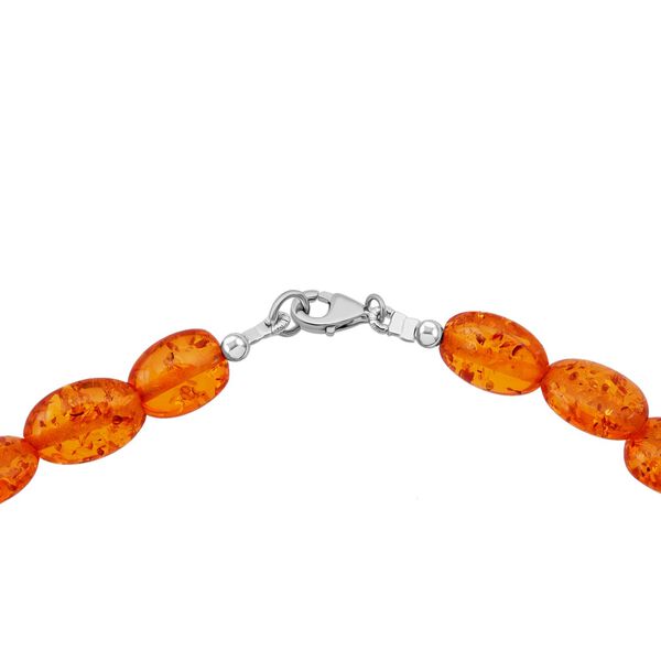 Synthetische Bernstein Halskette, 45 cm - 1 ct. image number 4