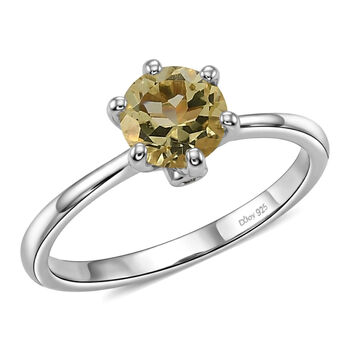 D'Joy AAA Ouro Verde Quarz Schmuckset, 925 Silber platiniert - 2,37 ct.